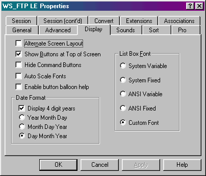 Display Properties